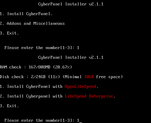 CyberPanel+OpenLiteSpeed 001.png - CyberPanel的安裝（命令列）