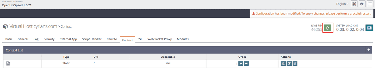 OpenLiteSpeed setting 005.png - Security Score A+